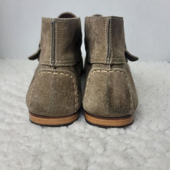 John Varvatos Monk Strap Chukka Boots Men\'s 10.5 Suede Moc Toe Made In Italy main image 5